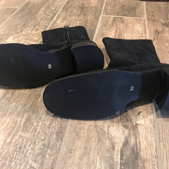 Black suede Coach Booties - Picture 2 of 5